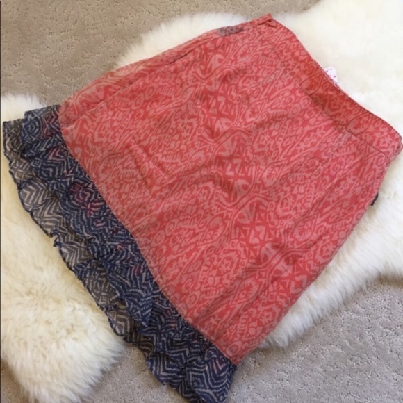 Free People Ruffle Trimmed Hi-Low Skirt - Picture 4 of 5